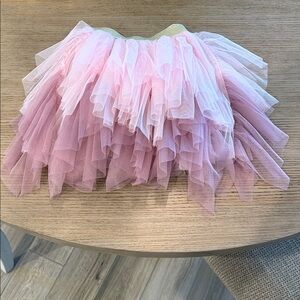 Pink Tulle Layered Skirt